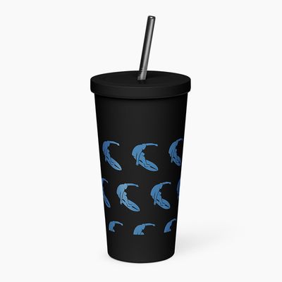 Insulated Tumblers with Straw