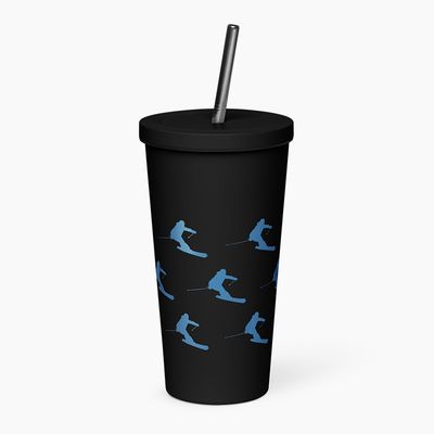 Insulated Tumblers with Straw