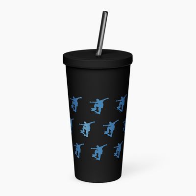 Insulated Tumblers with Straw