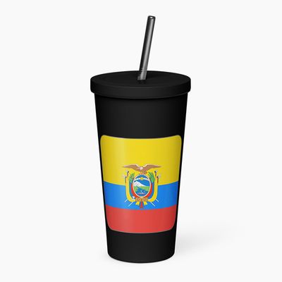 Insulated Tumblers with Straw