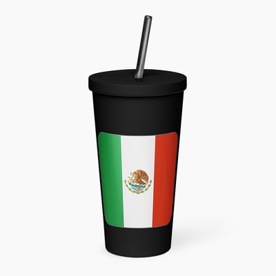 Insulated Tumblers with Straw