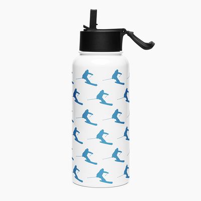 Stainless Steel Water Bottle with Straw Lid