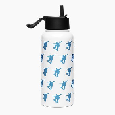 Stainless Steel Water Bottle with Straw Lid