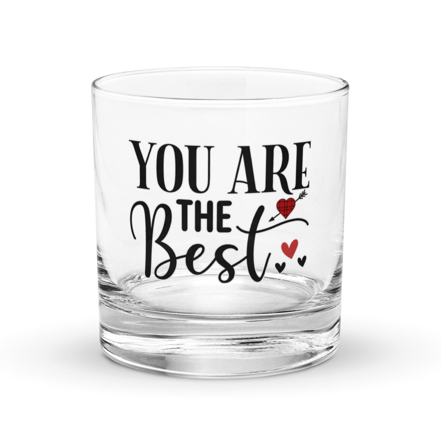 Valentine-You Are The Best Rocks Glass