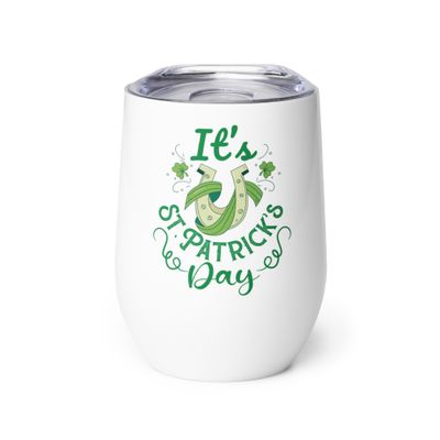 It’s St Patrick’s Day Wine Tumbler