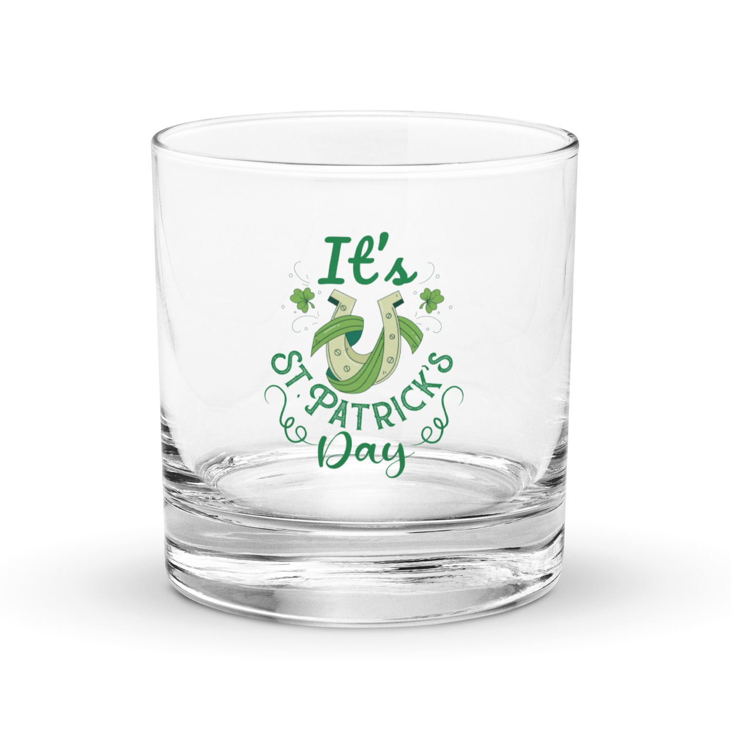 It’s St Patrick’s Day Rocks Glass