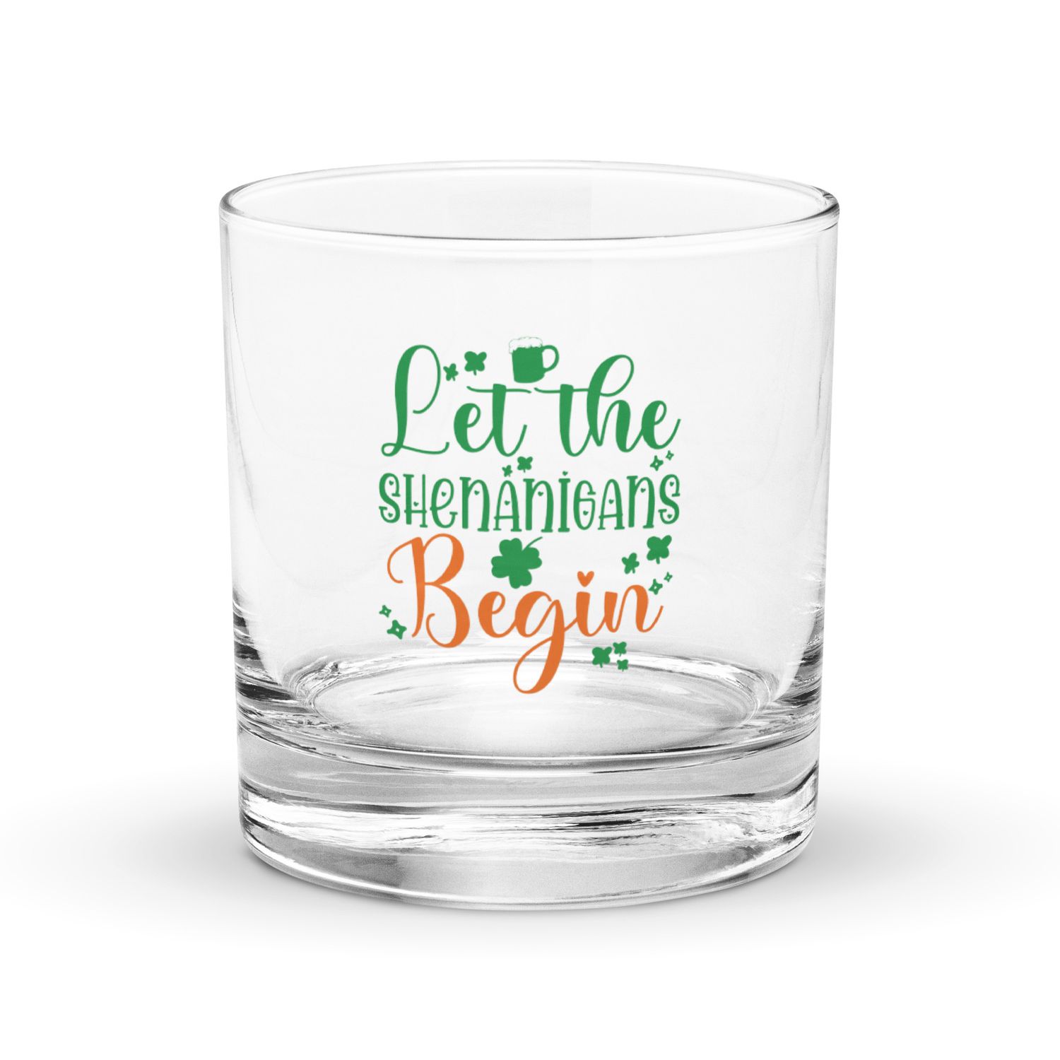 Let the Shenanigans Begin Rocks Glass