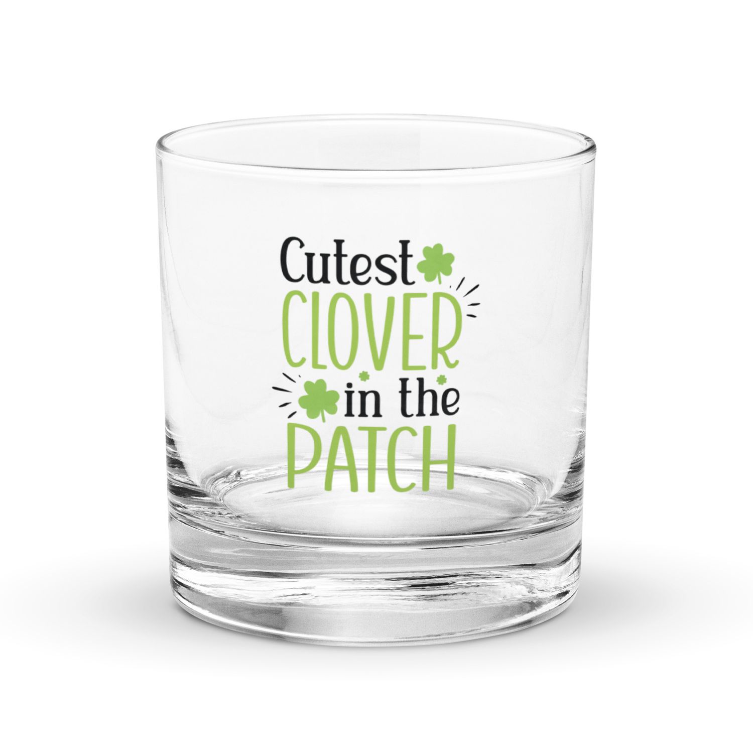 Cutest Clover Rocks Glass