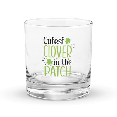 Cutest Clover Rocks Glass