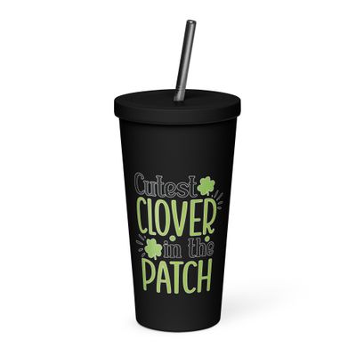 Cutest Clover Insulated Tumbler with a Straw