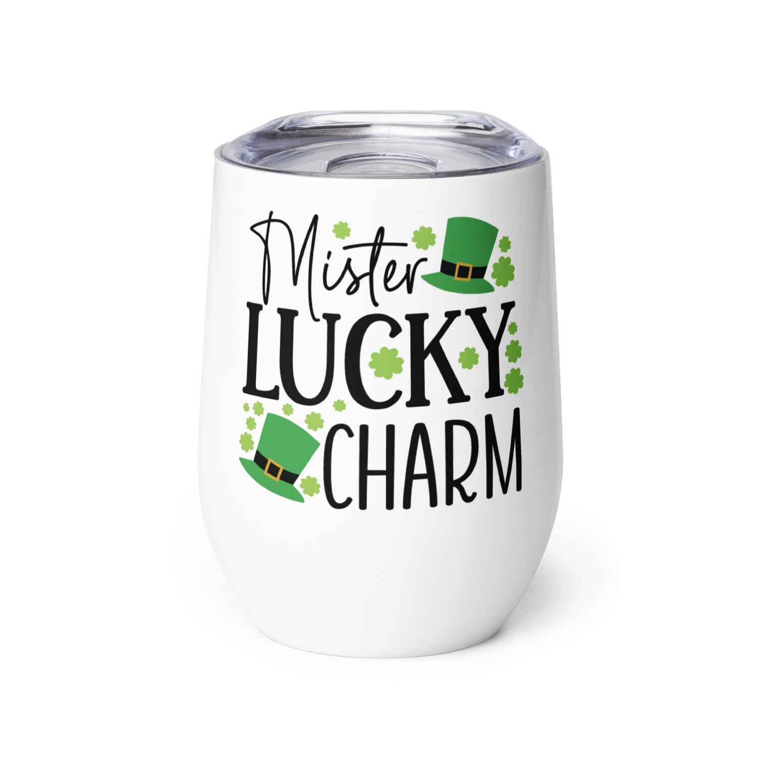 Mister Lucky Charm Wine Tumbler