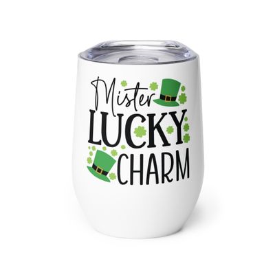 Mister Lucky Charm Wine Tumbler