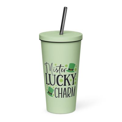 Mister Lucky Charm Insulated Tumbler with a Straw