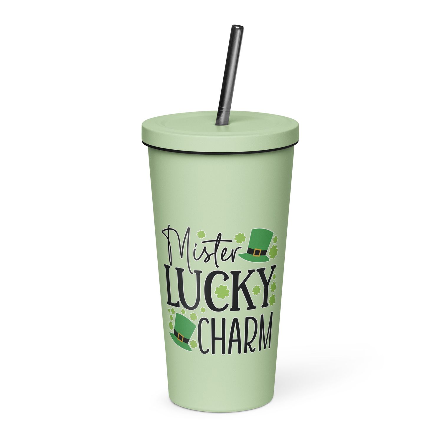 Mister Lucky Charm Insulated Tumbler with a Straw