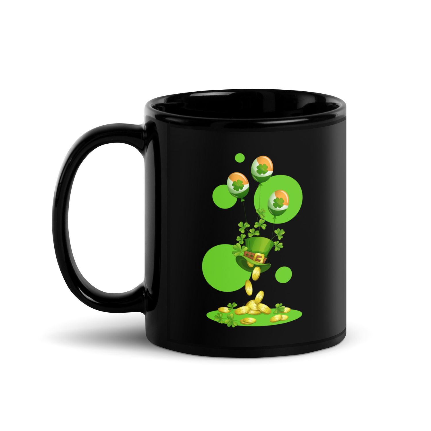 St Patrick&#39;s Day Black Coffee Mug