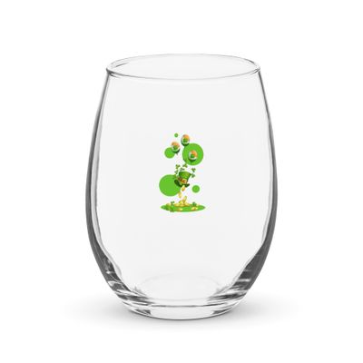 St Patrick&#39;s Day Stemless Wine Glass
