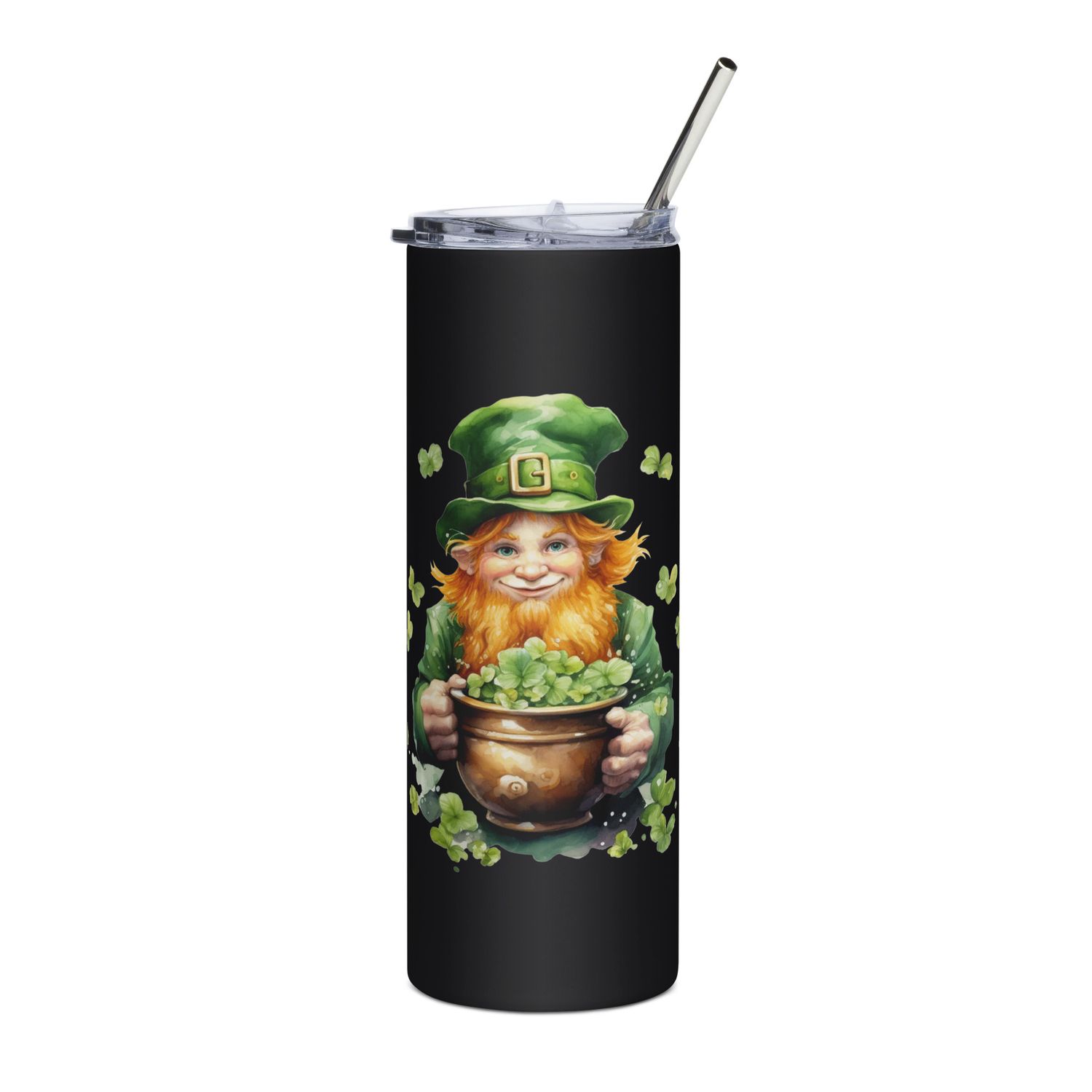 St Patrick&#39;s Day Leprechaun Stainless Steel Tumbler