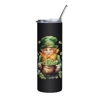 St Patrick&#39;s Day Leprechaun Stainless Steel Tumbler