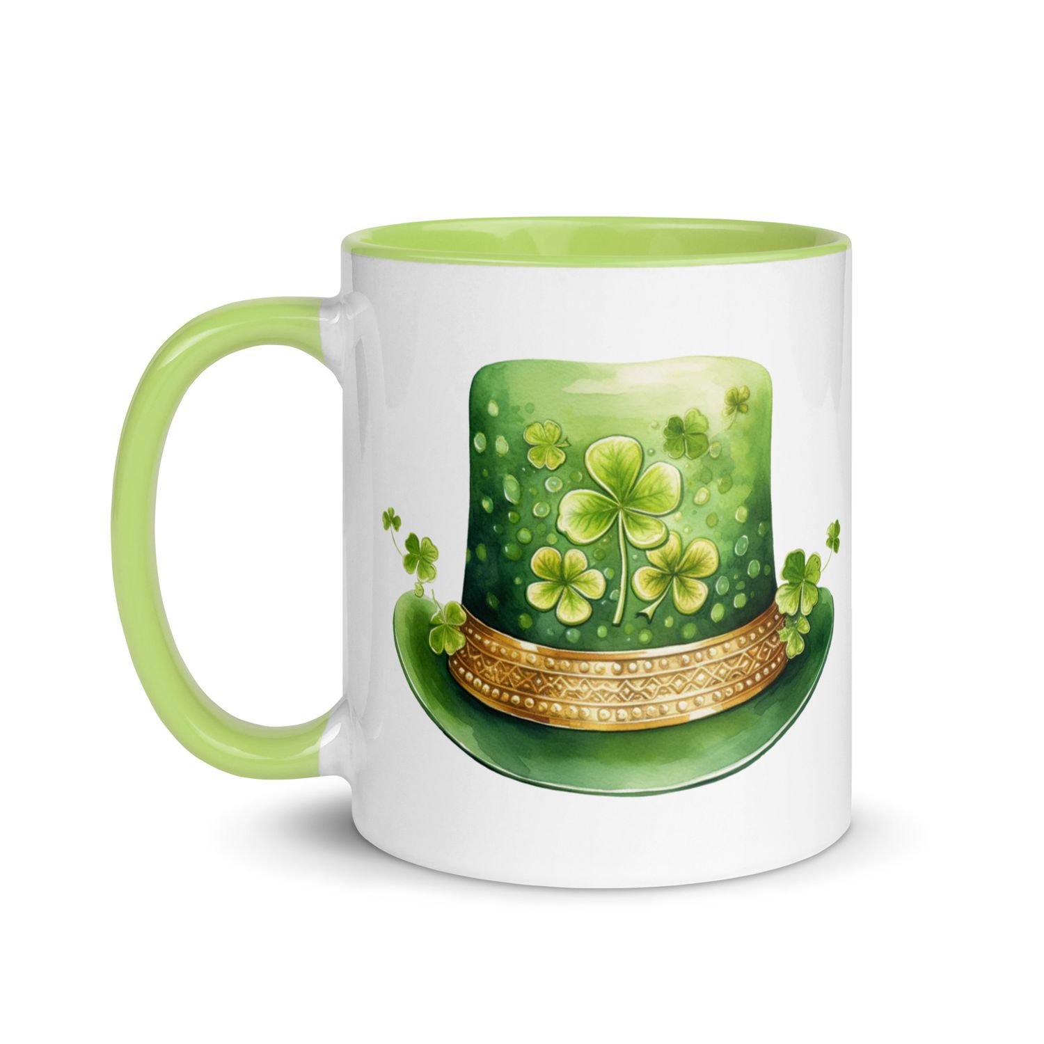 St Patrick&#39;s Day Hat Mug with Color Inside