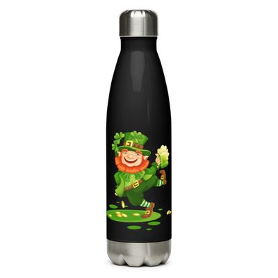 Dancing Leprechaun Stainless Steel Water Bottle