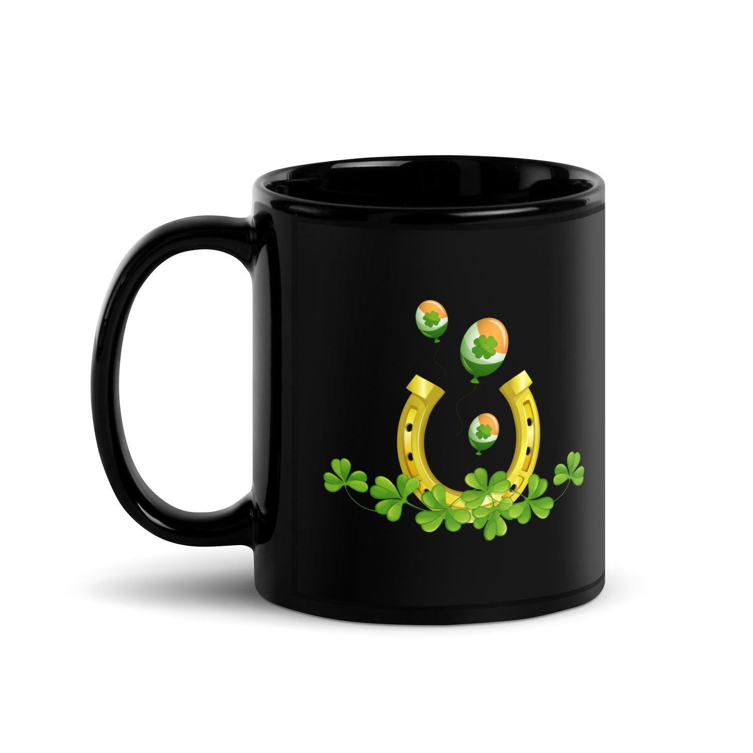 St Patrick&#39;s Day Luck Black Coffee Mug