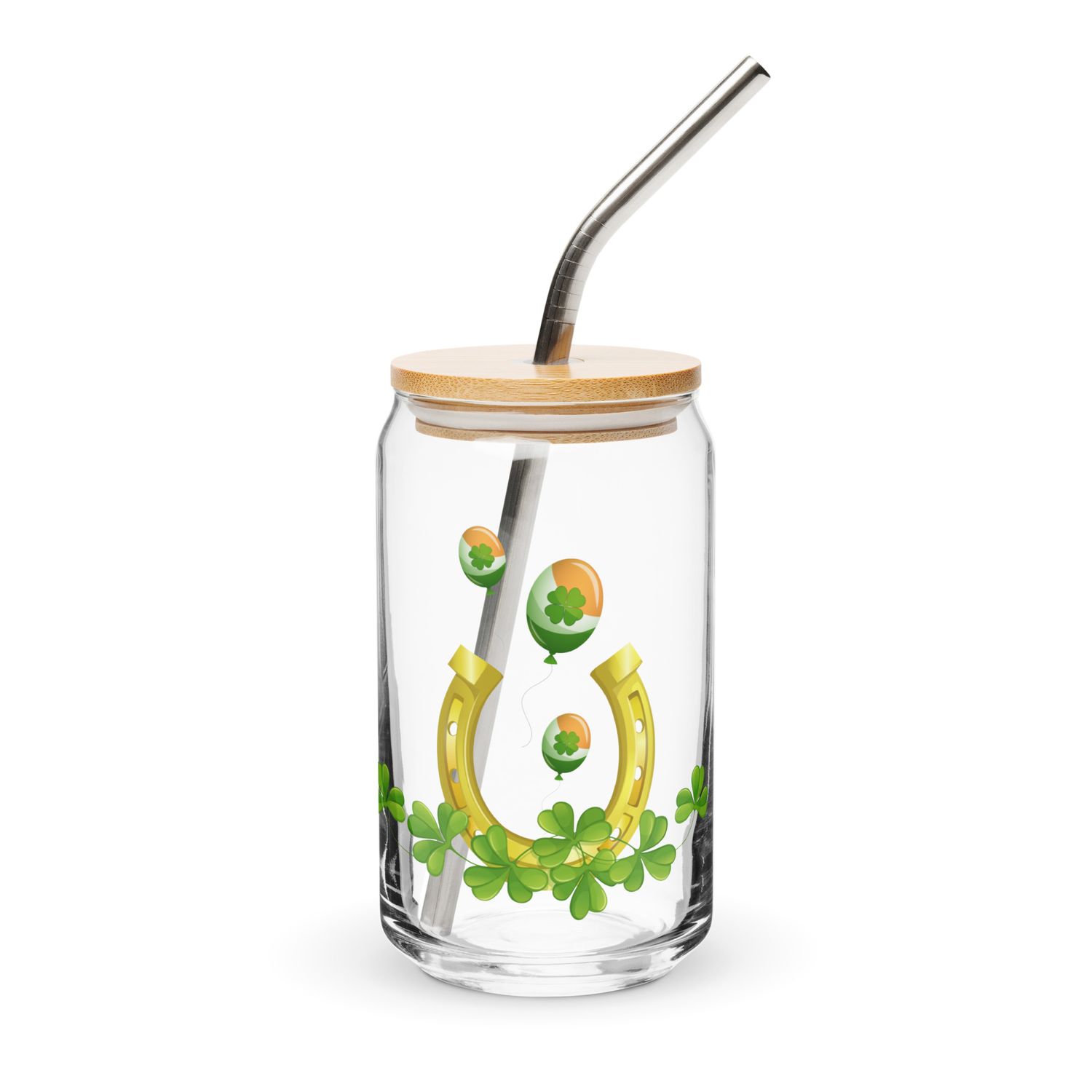St Patrick&#39;s Day Luck Can-Shaped Glass