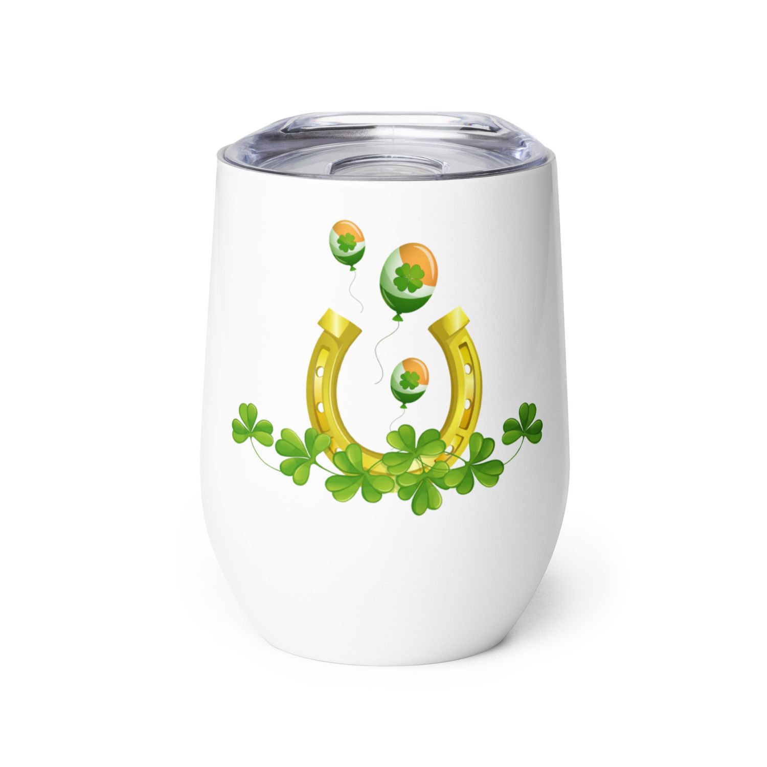 St Patrick&#39;s Day Luck Wine Tumbler