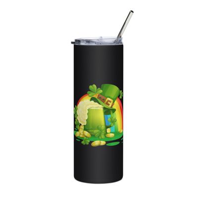 St Patrick&#39;s Day Rainbow Stainless Steel Tumbler