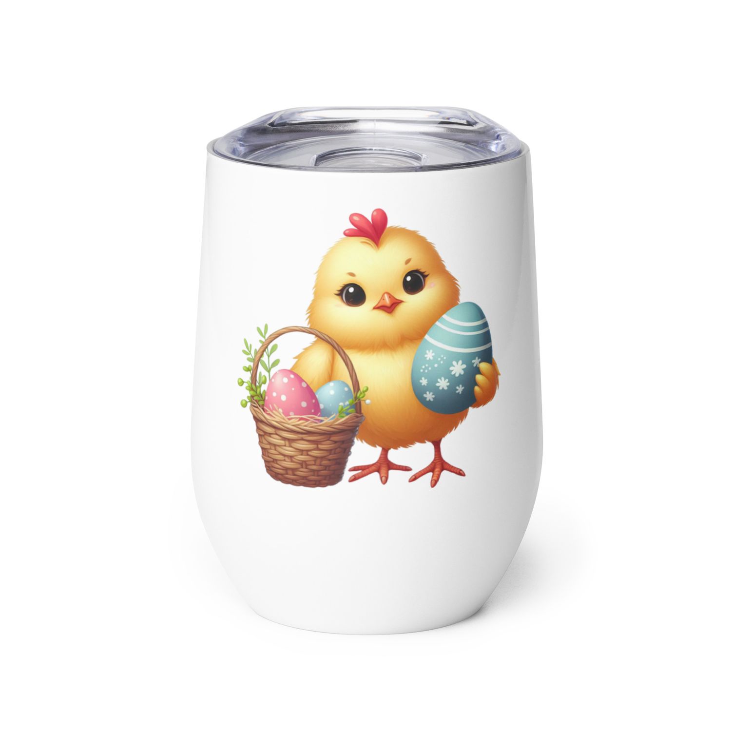 Easter Chick Wine Tumbler