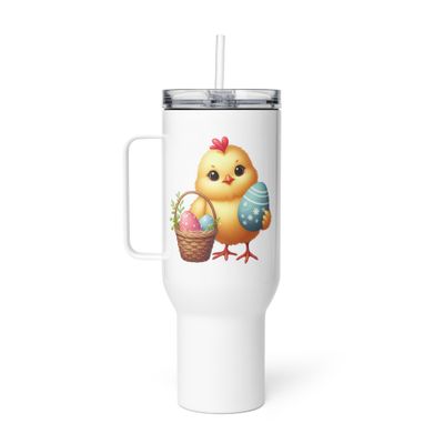 Easter Chick Travel Mug with a Handle