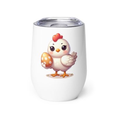 Easter Chicken Wine Tumbler