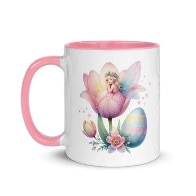Dreaming Easter Fairy Mug with Color Inside