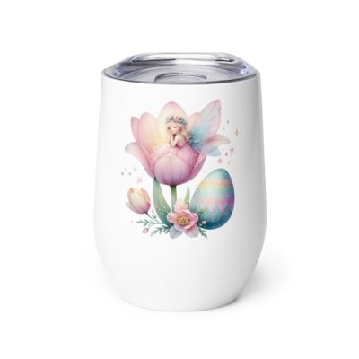 Dreaming Easter Fairy Wine Tumbler