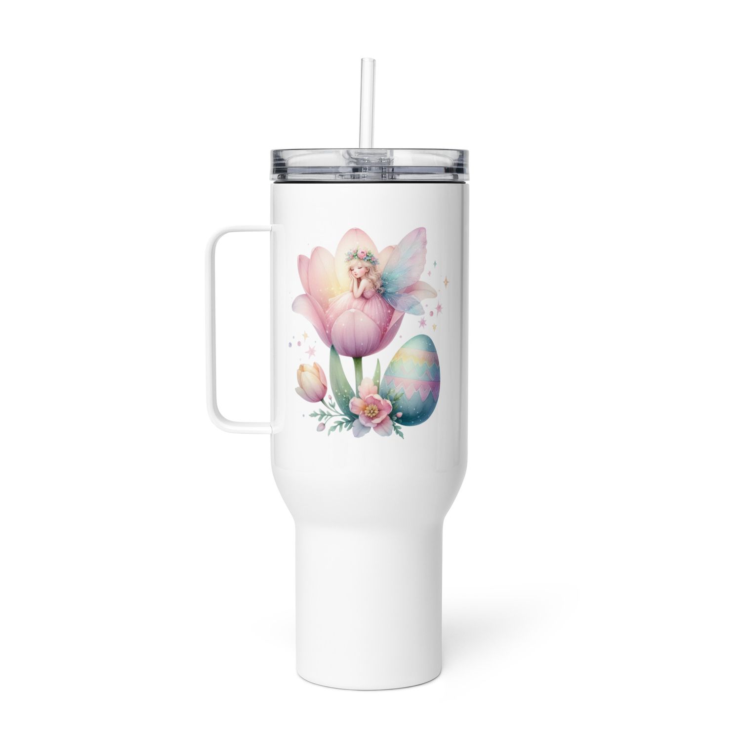 Dreaming Easter Fairy Travel Mug with a Handle