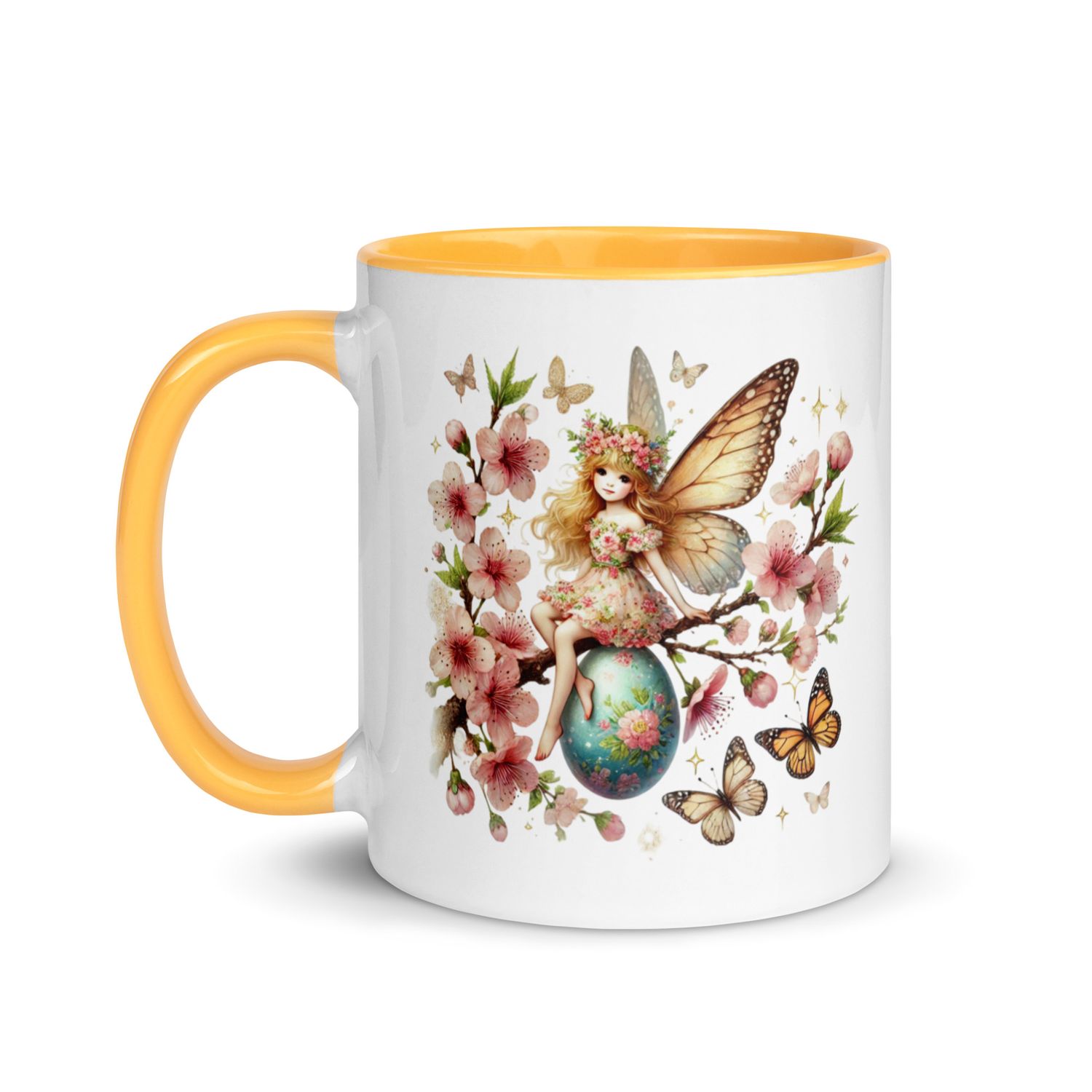 Easter Fairy Mug with Color Inside