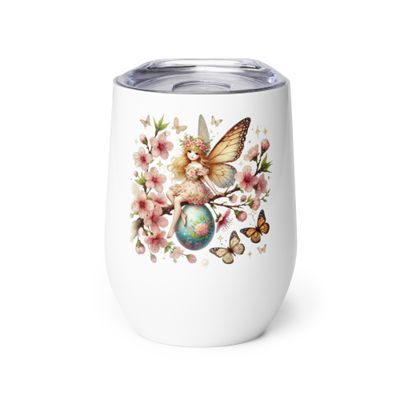 Easter Fairy Wine Tumbler