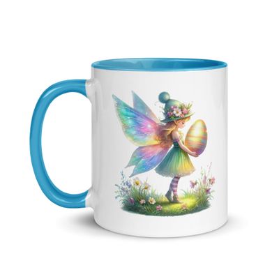 Pretty Easter Fairy Mug with Color Inside
