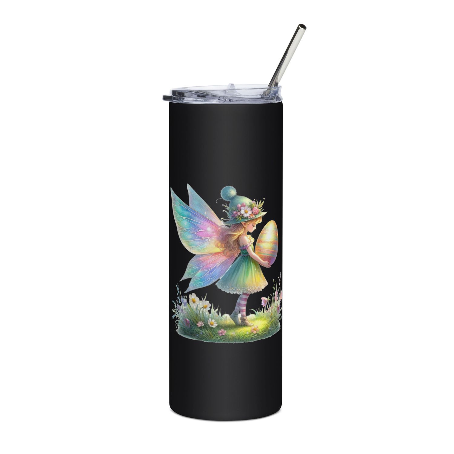 Pretty Easter Fairy Stainless Steel Tumbler