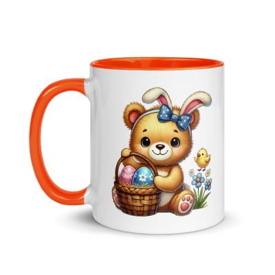 Cute Easter Bear Mug with Color Interior