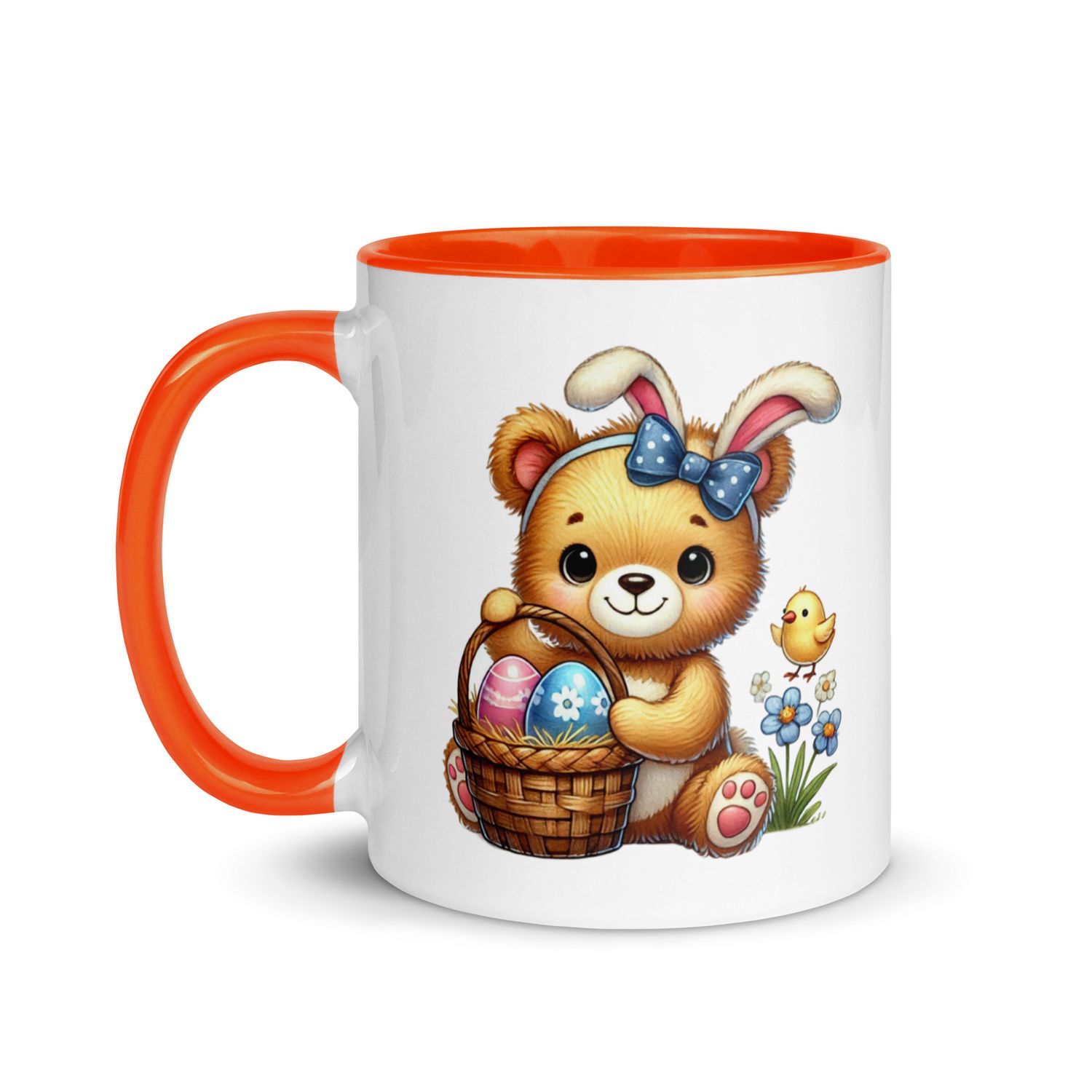 Cute Easter Bear Mug with Color Interior