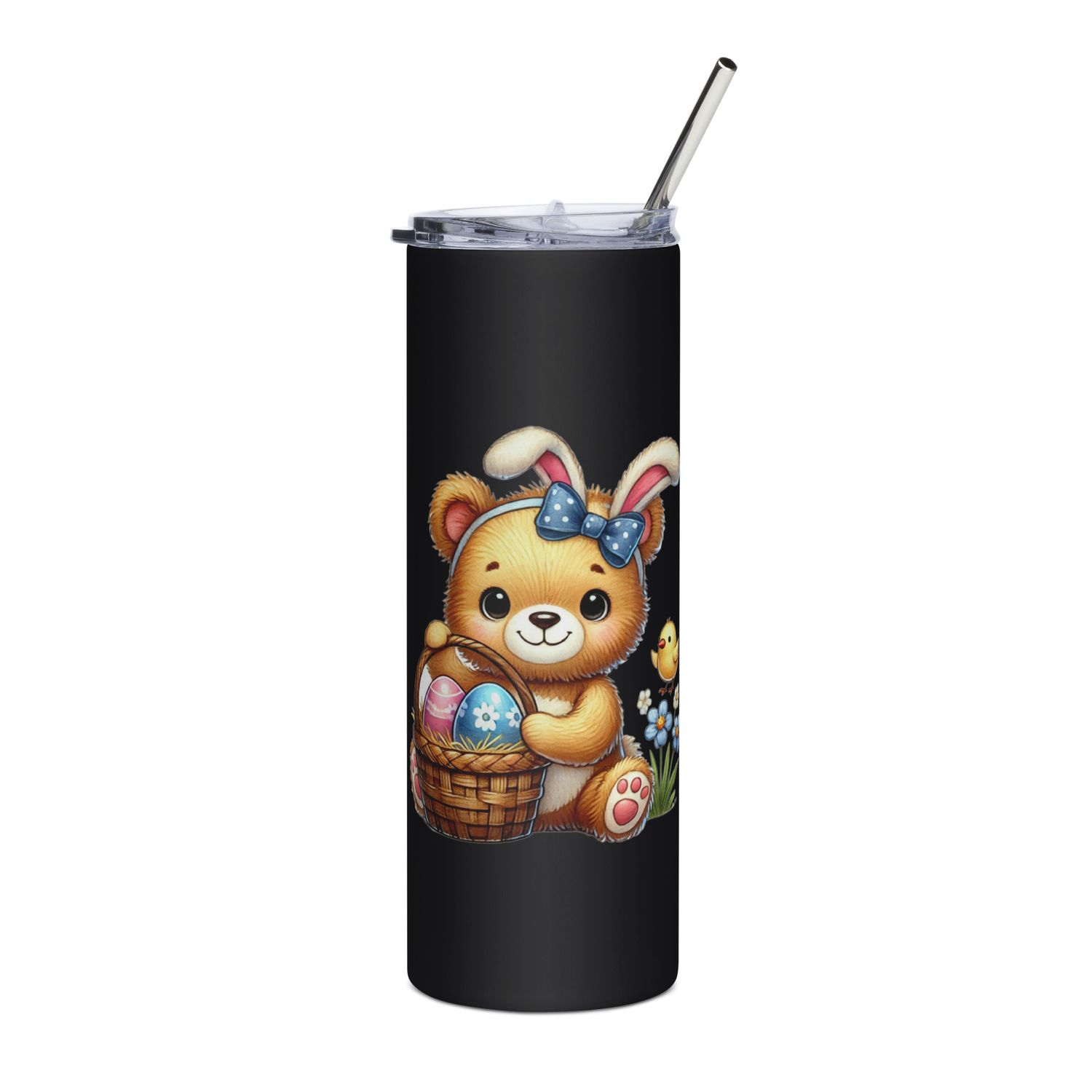 Cute Easter Bear Stainless Steel Tumbler