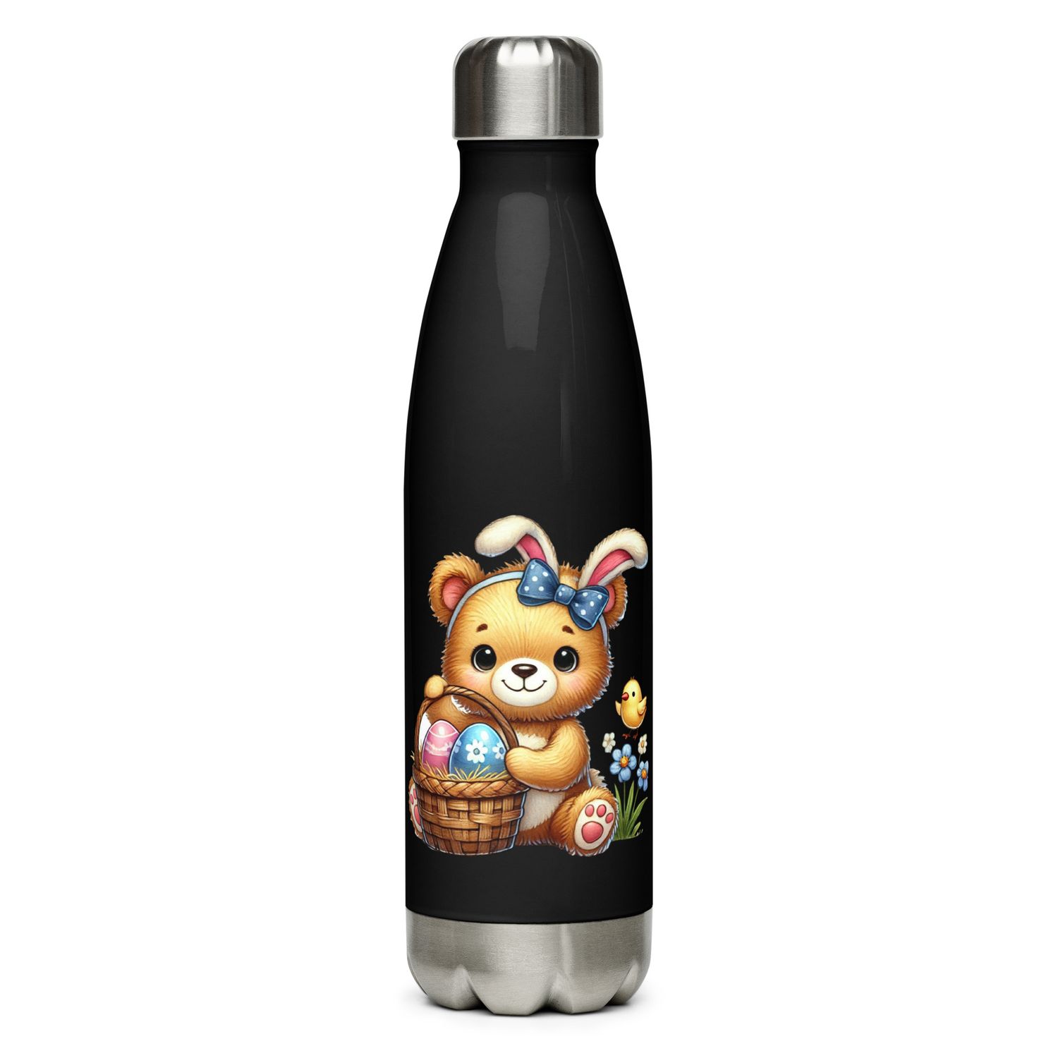 Cute Easter Bear Stainless Steel Water Bottle