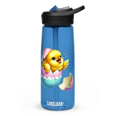 Hatching Easter Chick Sports Water Bottle