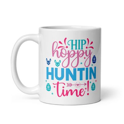 Easter Hip Hoppy Huntin Time White Coffee Mug