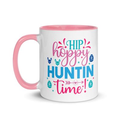 Easter Hip Hoppy Huntin Time Mug with Color Interior