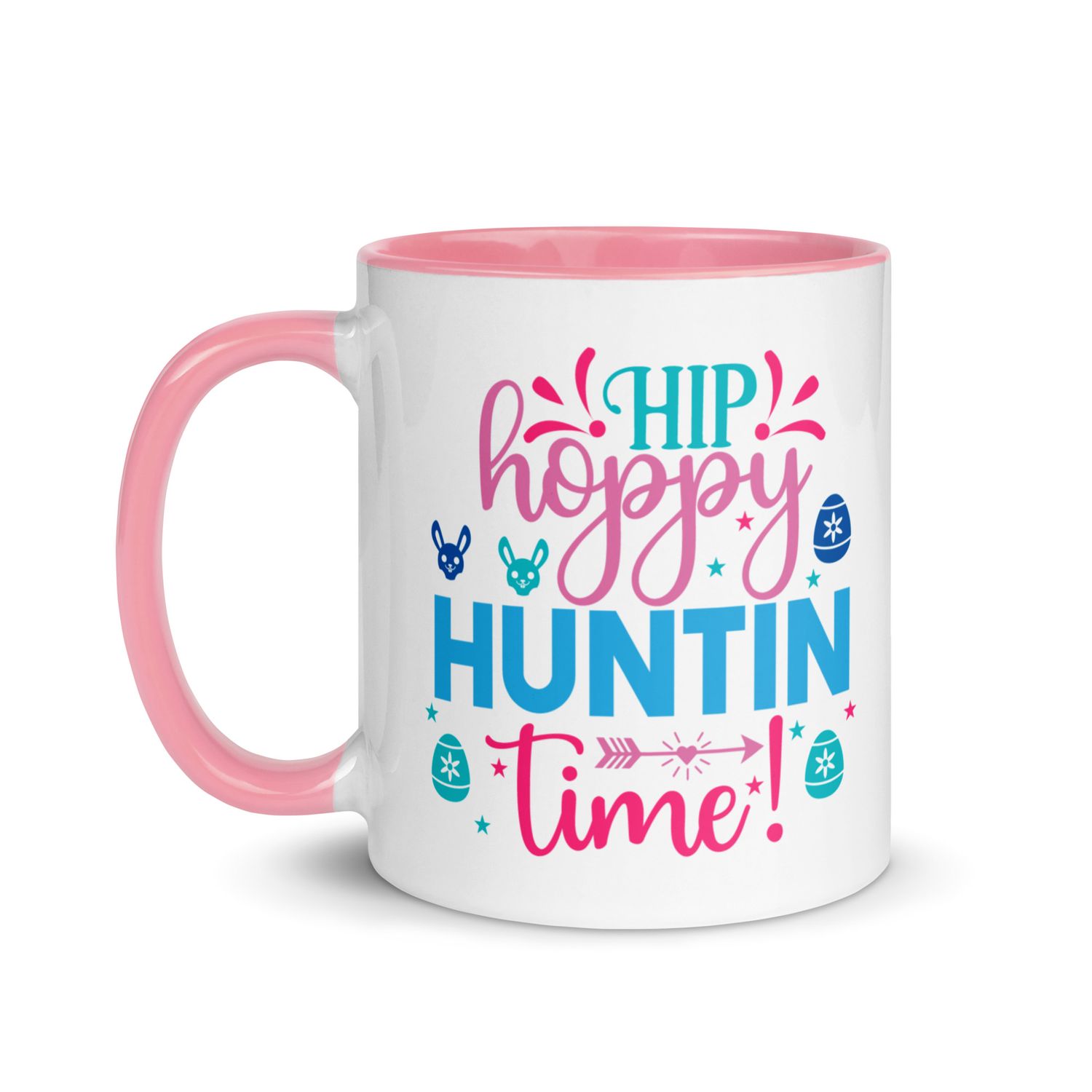 Easter Hip Hoppy Huntin Time Mug with Color Interior