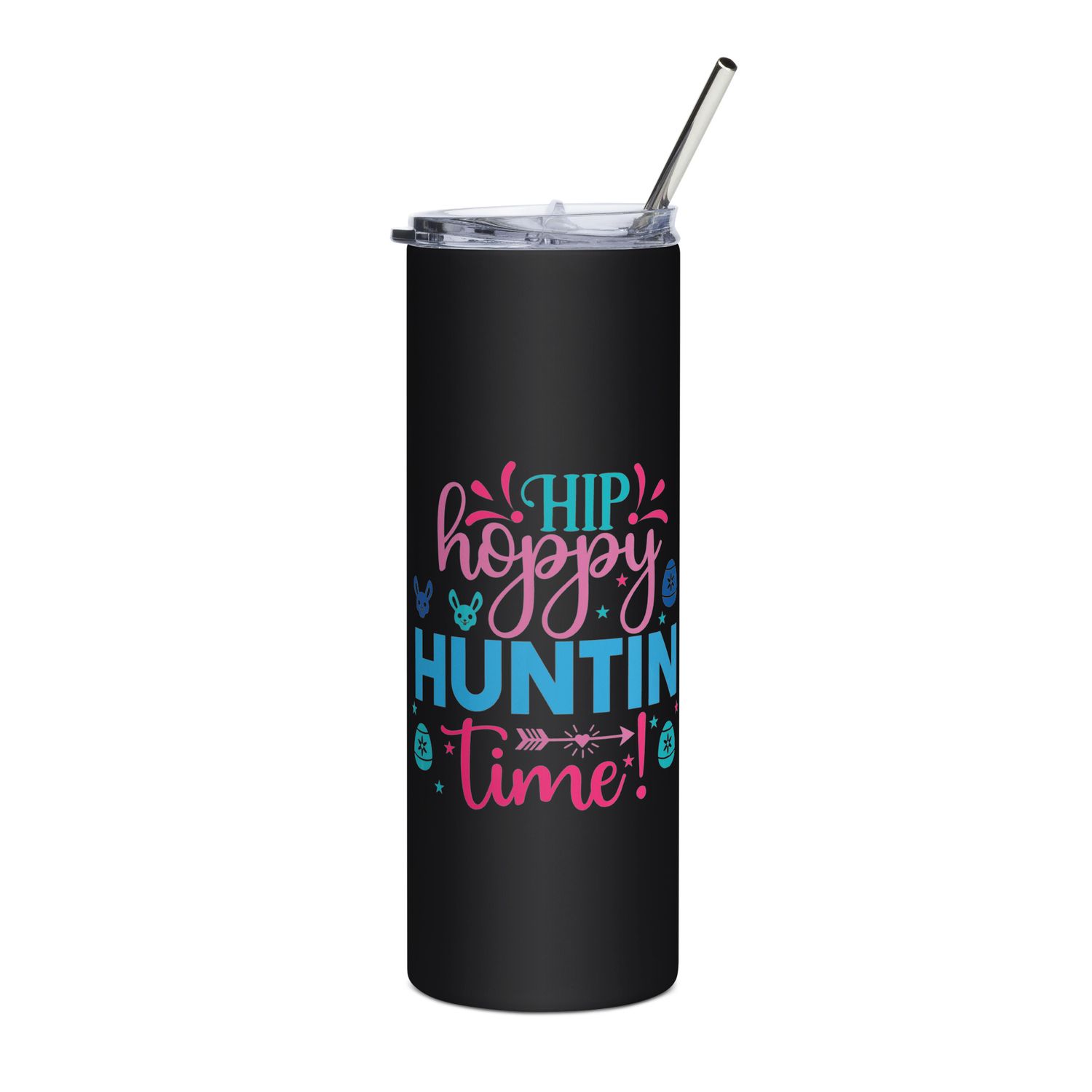 Easter Hip Hoppy Huntin Time Stainless Steel Tumbler