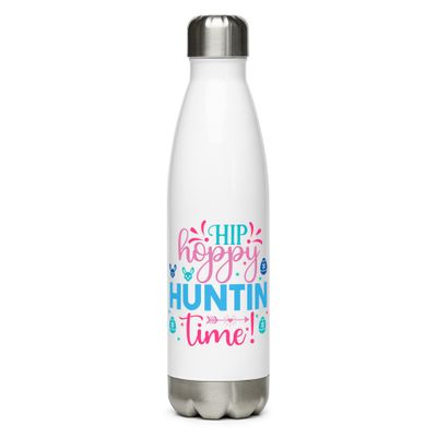 Easter Hip Hoppy Huntin Time Stainless Steel Water Bottle