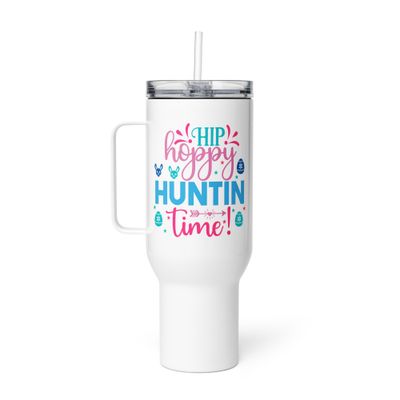 Easter Hip Hoppy Huntin Time Travel Mug with a Handle