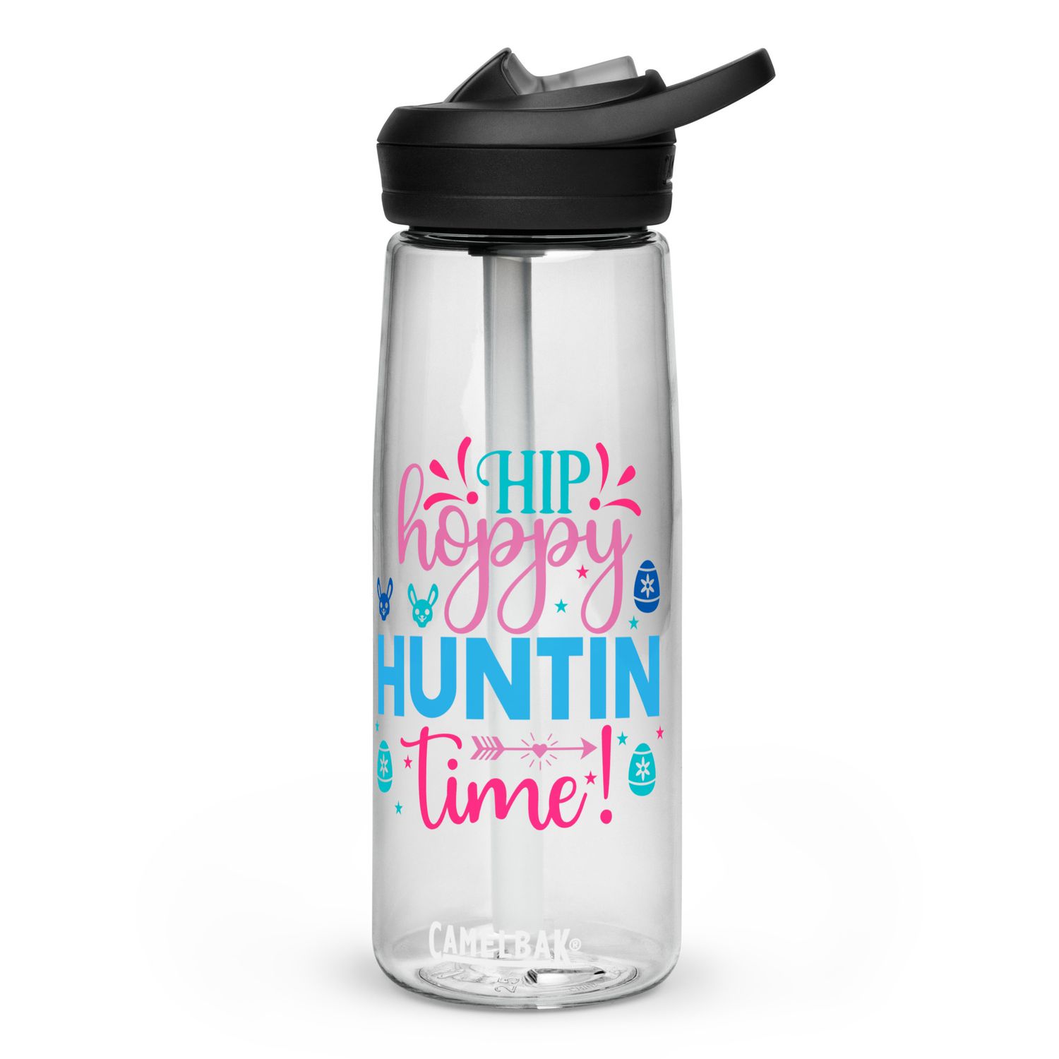Easter Hip Hoppy Huntin Time Sports Water Bottle